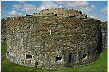 Bastion - A projecting part of a fortification built at an angle to the line of a wall, so as to allow defensive fire in several directions.