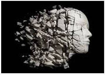 Fragmented - Break or cause to break into fragments.