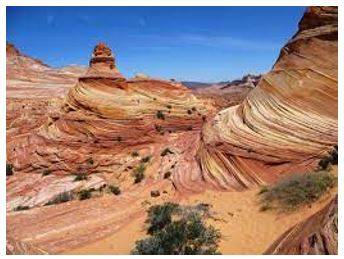 Erode - Gradually wear away (soil, rock, or land).