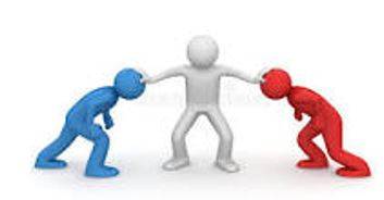 Restraining - Intended to keep someone under control or prevent someone from doing something.