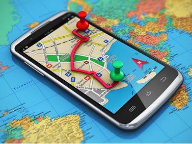 Navigating - The process or activity of accurately ascertaining one's position and planning and following a route, especially by using maps or technology.