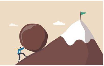 Persist - Continue in an opinion or course of action in spite of difficulty or opposition.