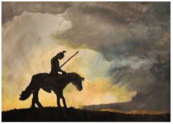 Defeating - Having been beaten in a battle or other contest.