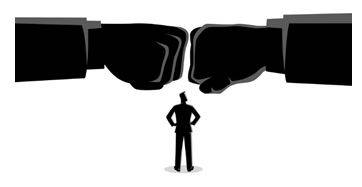 Clashes - Meet and come into violent conflict.