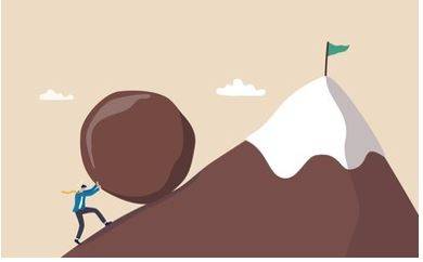 Persistently - Continue in an opinion or course of action in spite of difficulty or opposition.