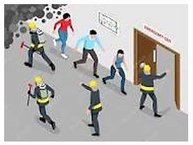 Evacuate - The act of moving people from a dangerous place to somewhere safe.