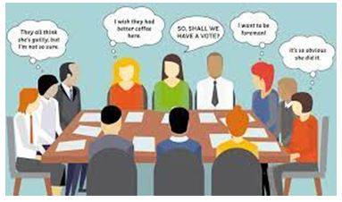 Deliberations - Discussion or thinking about something in detail.
