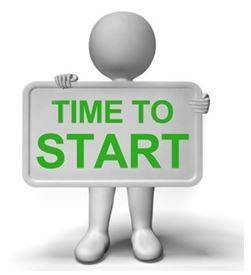 Commencing - To begin or start something.