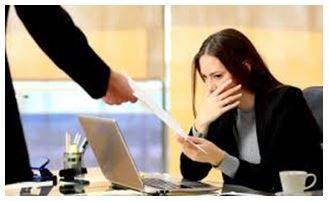 Sacking - An act of dismissing someone from employment.