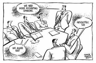 Dissent - Showing a strongly different opinion on a particular question, especially an official suggestion or plan, a legal decision, or a popular belief.