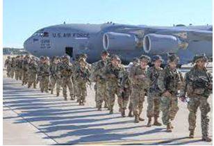 Deployed - To put soldiers or weapons in a position where they are ready to fight.