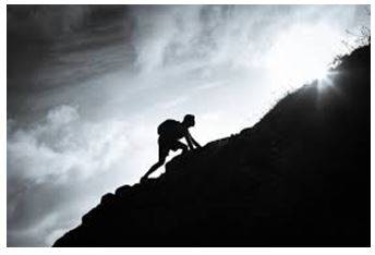 Steep - (of a slope) Rising or falling at a sharp angle.