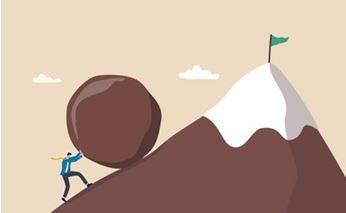 Persist - Continue in an opinion or course of action in spite of difficulty or opposition.