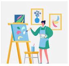 Depicted - Represent by a drawing, painting, or other art form.