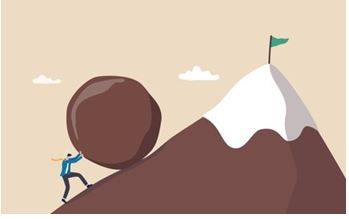Persist - Continue in an opinion or course of action in spite of difficulty or opposition.