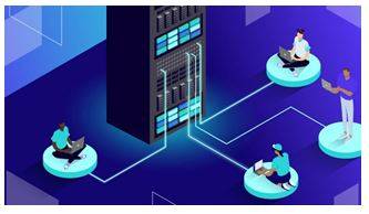 Host - The act of providing space, services, or resources for an event, activity, or digital presence.