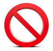 Prohibiting - The action of forbidding something, especially by law.