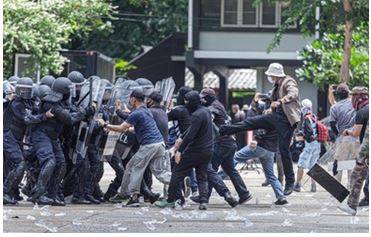 Insurgent - A person who rises in active revolt, typically against an established government or authority.