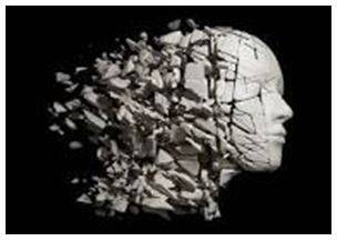 Fragmented - Break or cause to break into fragments.