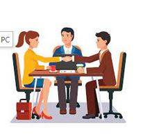 Mediating - The process of talking to two separate people or groups involved in a disagreement to try to help them to agree or find a solution to their problems