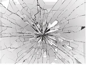 Shattered - Broken into many small pieces, or deeply upset and emotionally devastated.