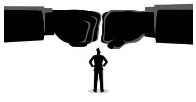 Clashes - Meet and come into violent conflict.