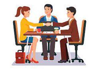 Mediated - The process of talking to two separate people or groups involved in a disagreement to try to help them to agree or find a solution to their problems