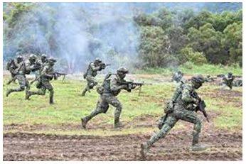 Invasion - An instance of invading a country or region with an armed force.