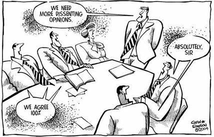 Dissent - Showing a strongly different opinion on a particular question, especially an official suggestion or plan, a legal decision, or a popular belief.
