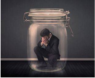 Mired - To be involved in a difficult situation, especially for a long period of time.