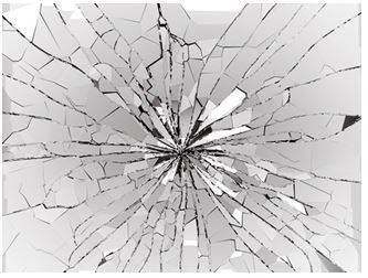 Shattered - Broken into many small pieces, or deeply upset and emotionally devastated.