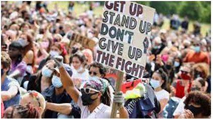 Protesting - Express an objection to what someone has said or done