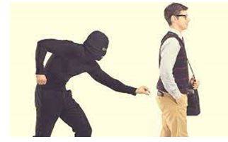 Snatching - Quickly seize (something) in a rude or eager way.