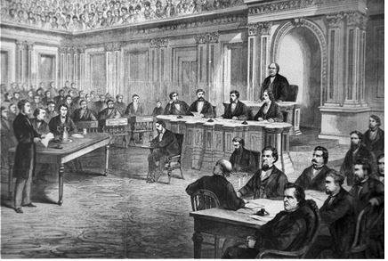 Impeachment - An act of calling into question the integrity or validity of something.
