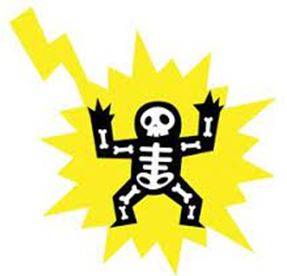 Struck - Hit forcibly and deliberately with one's hand or a weapon or other implement.
