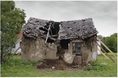 Ruined - Destroyed or severely damaged, especially to the point of being beyond repair or recovery.