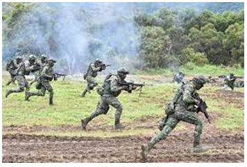 Invasion - An instance of invading a country or region with an armed force.