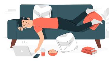 Indolent - Wanting to avoid activity or exertion; habitually lazy or idle.