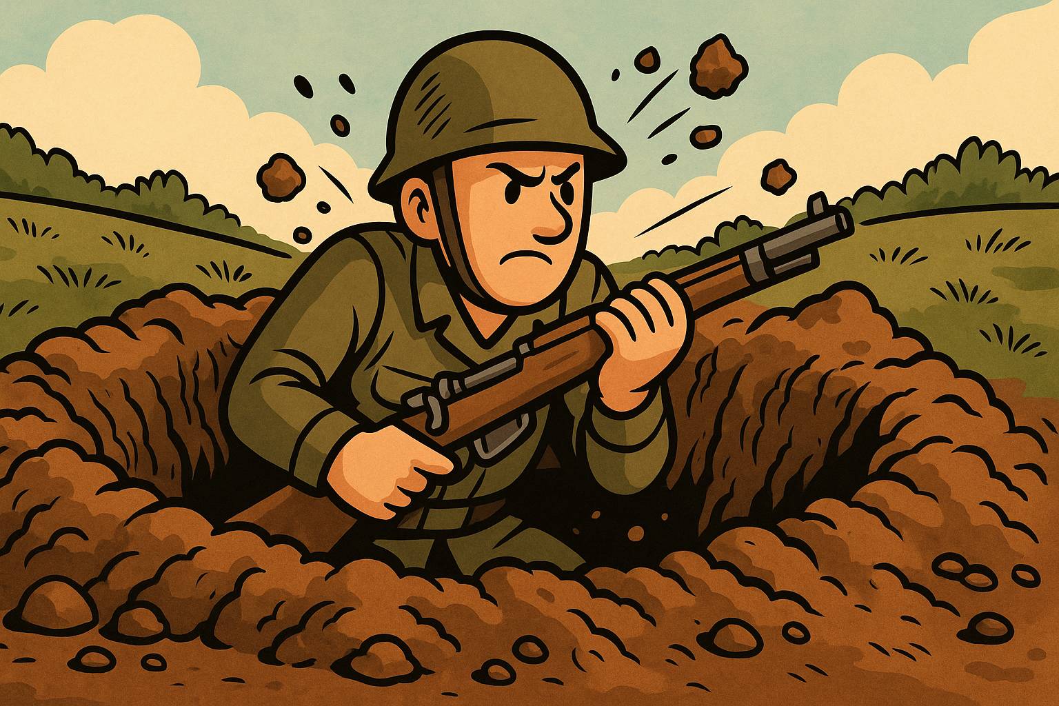 Entrench - To establish something so firmly that it is difficult to change; to secure within a fortified position.