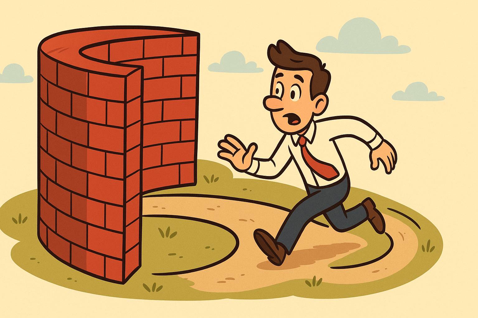 Circumvent - Find a way around (an obstacle, rule, or problem), often by avoiding it. (bachkar nikalna / chakkar dekar bachna)