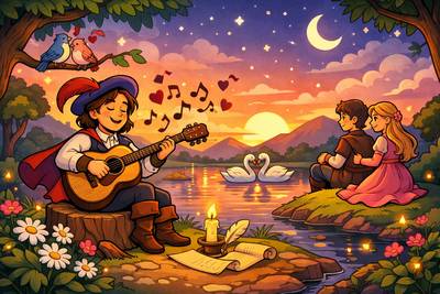 Ballad - A narrative poem or song that tells a story, often about love, adventure, or folklore.