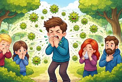 Contagious - Able to spread from one person or organism to another by direct or indirect contact.