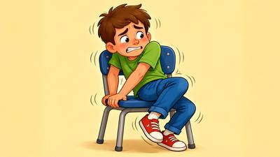 Squirm - To twist or move the body from side to side because of discomfort, nervousness, or embarrassment.