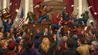 Ochlocracy - Government or rule by a mob or disorderly crowd.