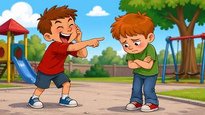 Taunt - To insult, mock, or provoke someone with hurtful words.